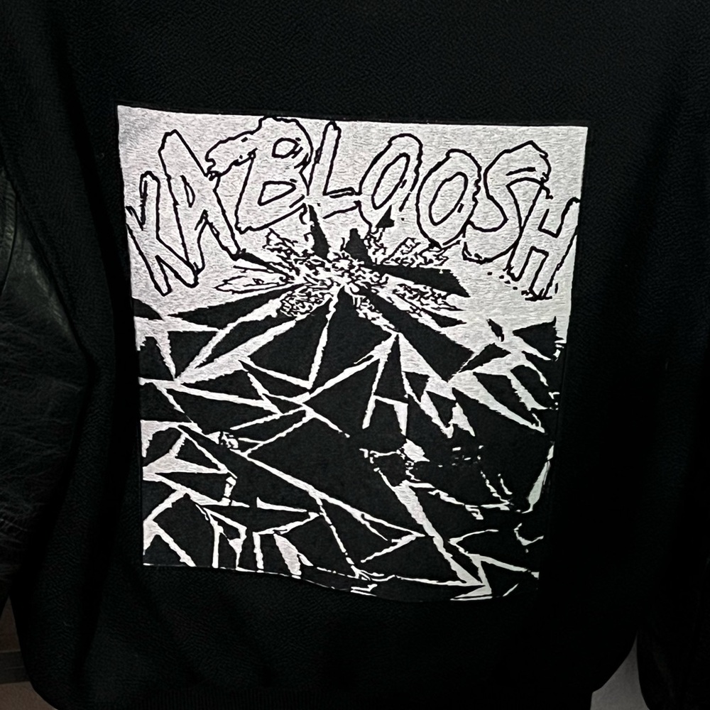 Celine Christian Marclay 'KABLOOSH' Teddy Bomber Jacket